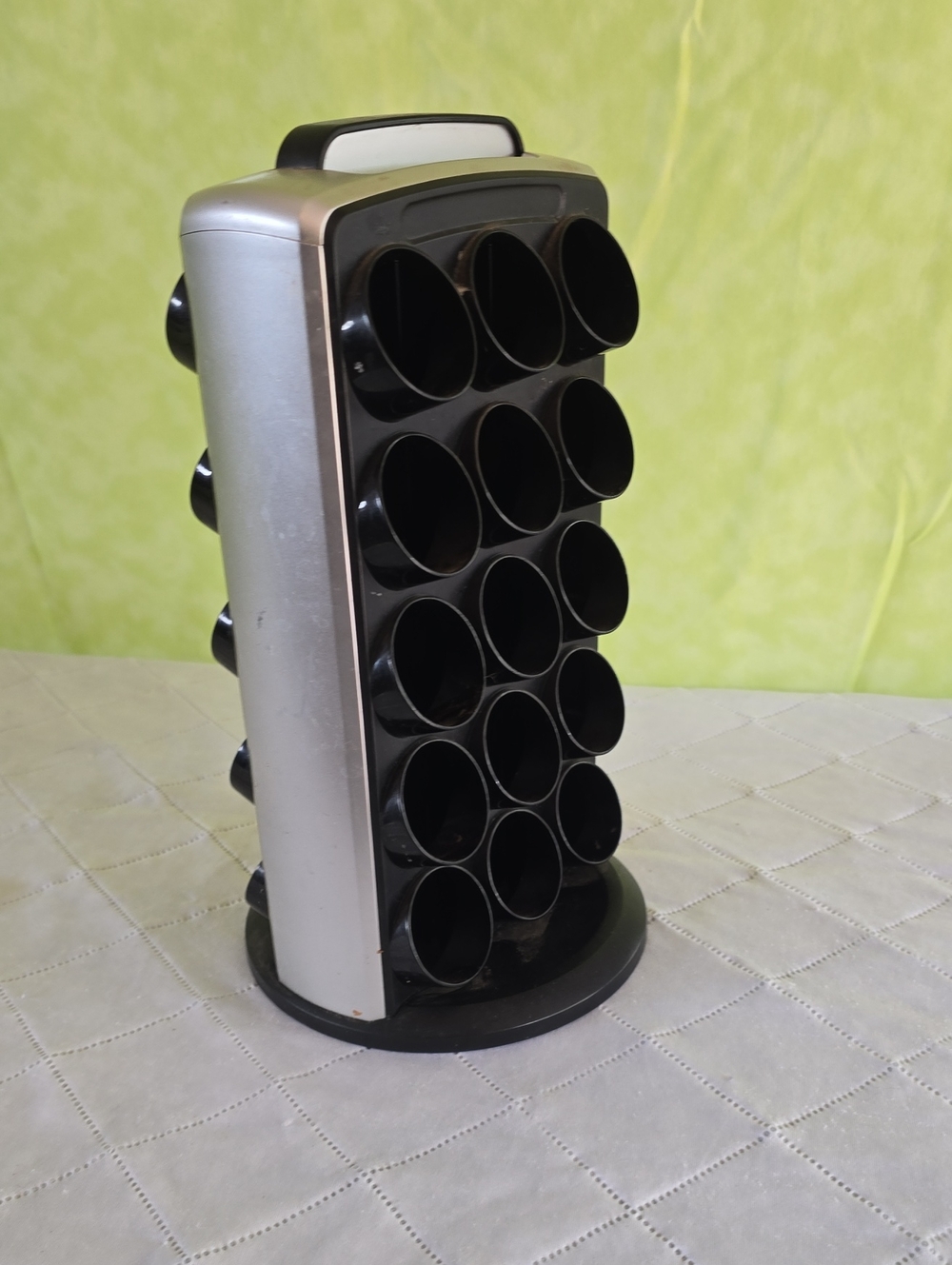 Keurig Silver and Black Rotating Spice Carousel